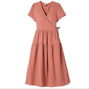 Universal Thread Short Sleeve Midi Wrap Dress